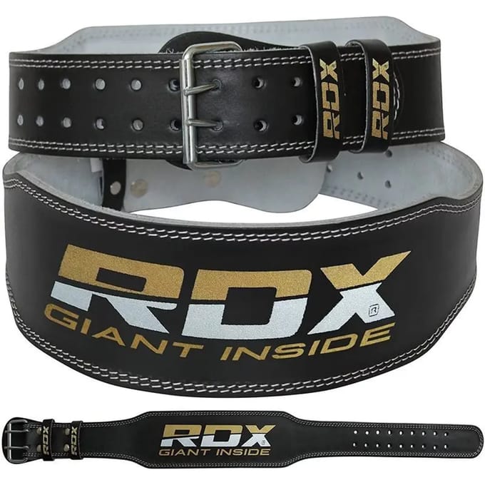 Lederen gewichthefriem RDX 4"