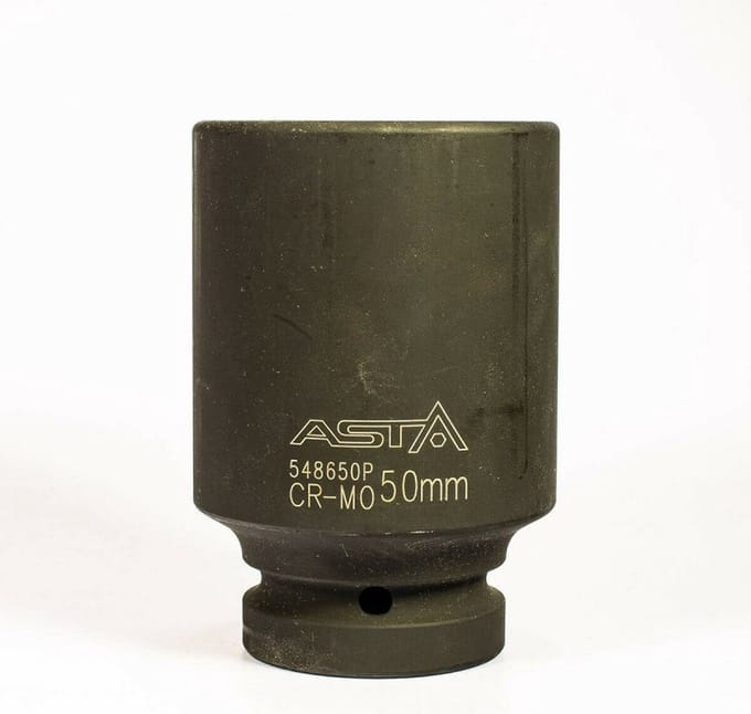 zeskant krachtdop 50 mm - 1 duims aansluiting - slagdop - impact dop - rateldop - dop - asta