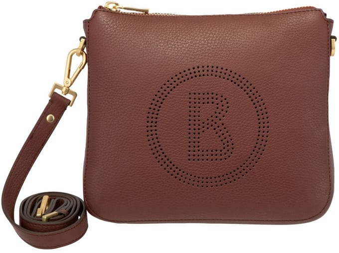 Bogner Leren Schoudertas Sulden Hedwig Shoulderbag Marron Wijnrood