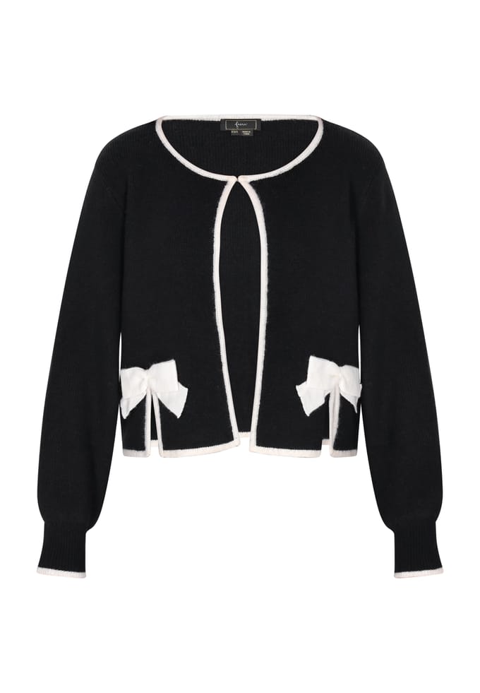Faina Vest Dames zwart wit