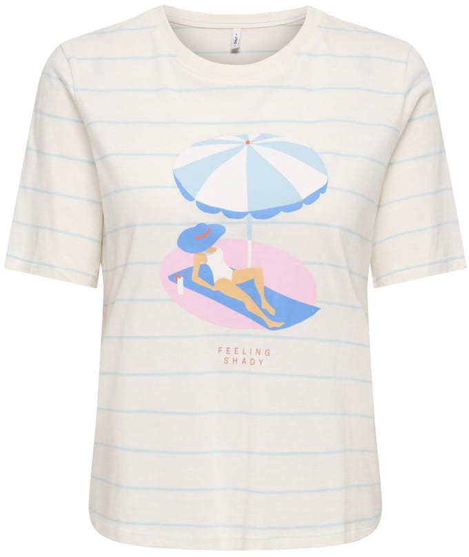 ONLY - ONLBONE NEW S/S O-NECK TOP BOX JRS Dames T-shirt