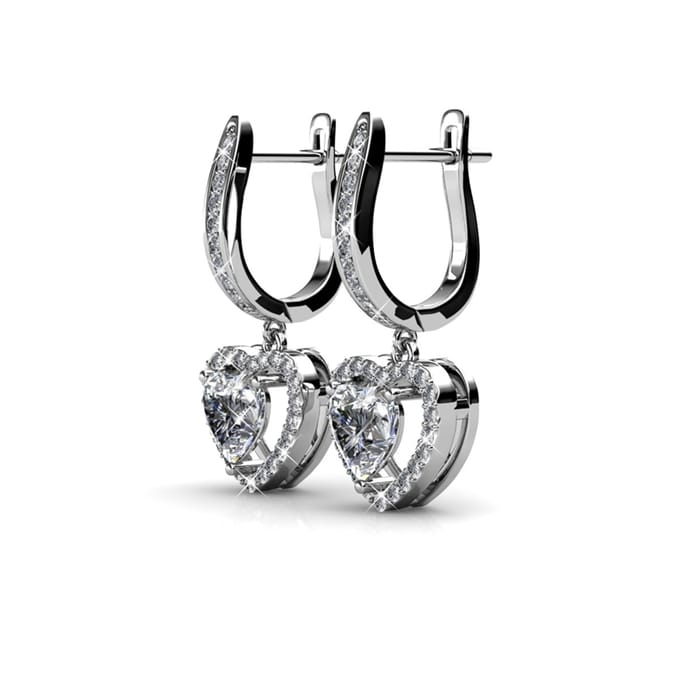 Only Love Oorbellen - Zilver en Kristal