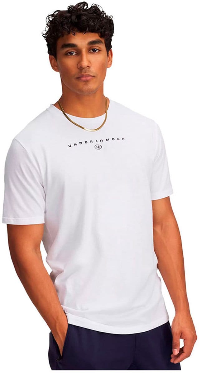 Under Armour Stacked Logo T-shirt Met Korte Mouwen Wit XL Man