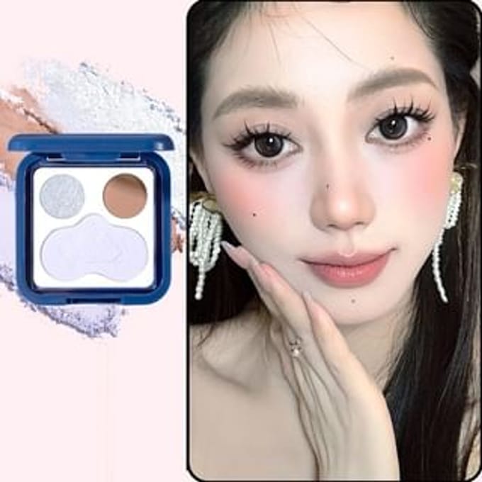 xixi - A Flip Eye Shadow Blush Palette - #6 Blue Coconut #6 Blue Coconut