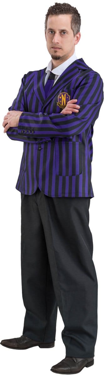 Wednesday © School Uniform Heren Zwart/Violet - Maat S