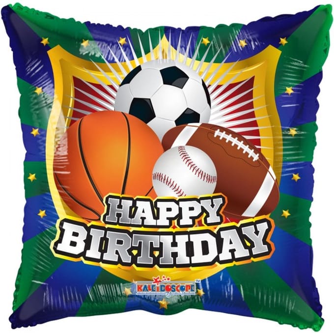 Helium Ballon Happy Birthday voetbal
