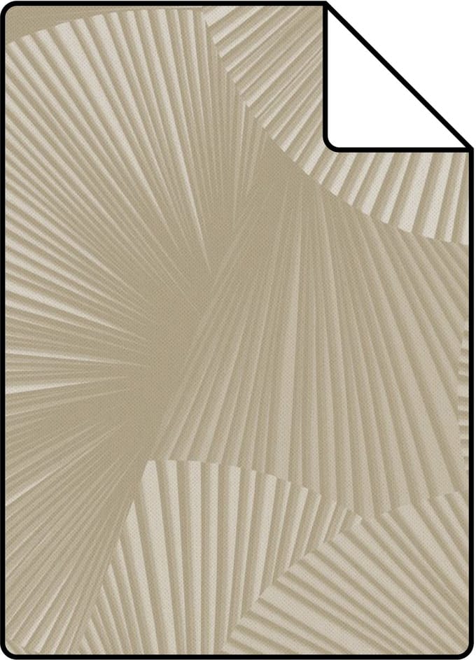Proefstaal Origin Wallcoverings behang grafisch 3D motief taupe - 26.5 x 21 cm - 348043-S