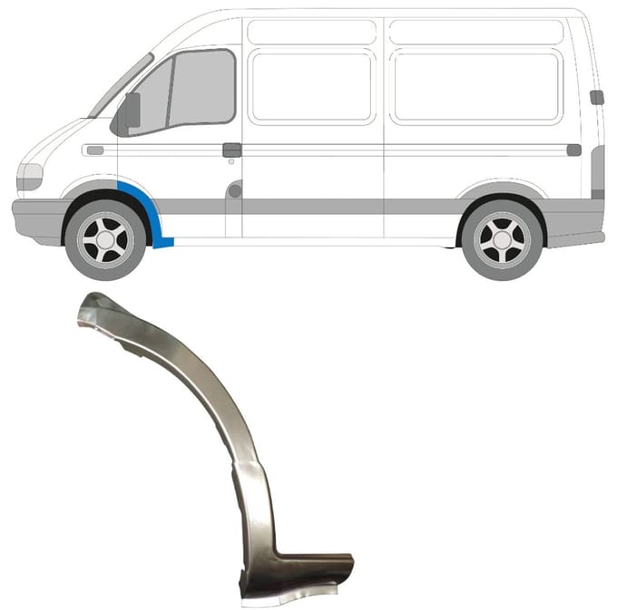 Reparatiepaneel voorste spatbord voor Renault Master 1998-2010 / Links