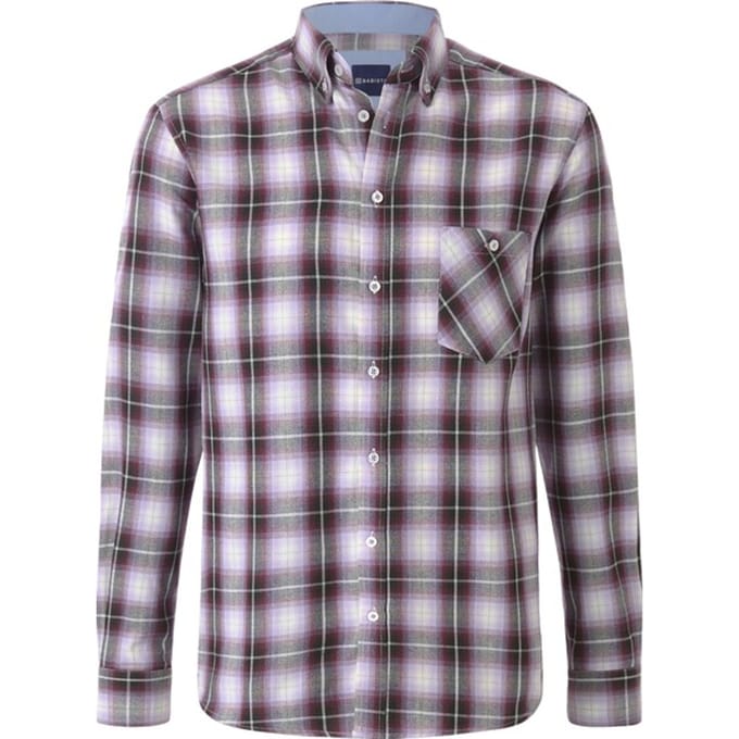 Babista herren Overhemd - 39/40 - lila - Plus Size