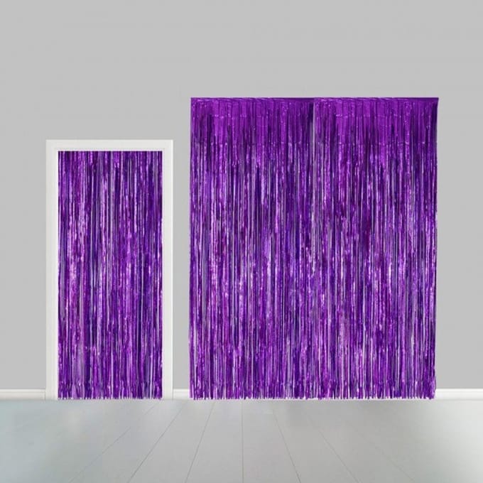 Wefiesta Deurgordijn 100 X 240 Cm Folie Paars