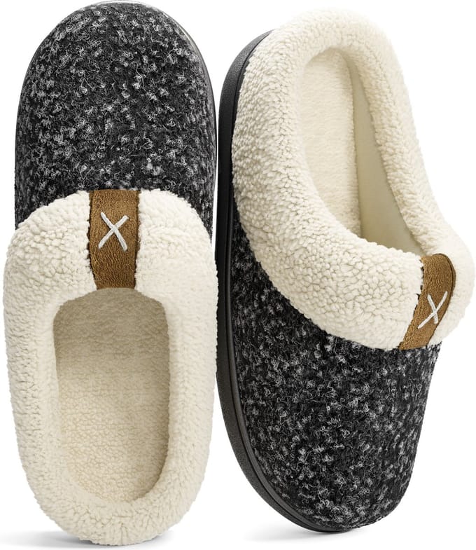 Pantoffels Dames - Sloffen - Maat 40/41 - Zwart - Anti-slip - Comfeet