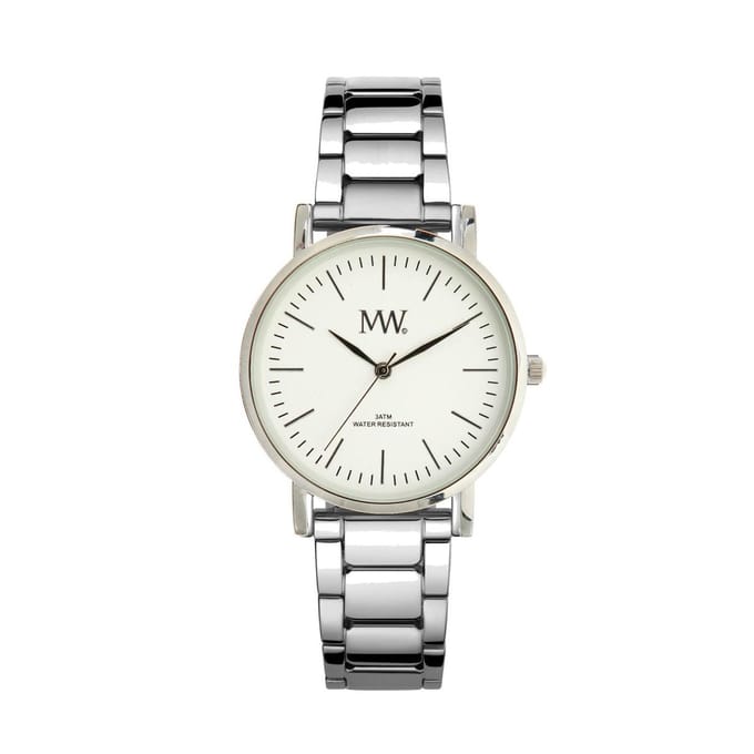 MW Flat Sports Metal watch Silver