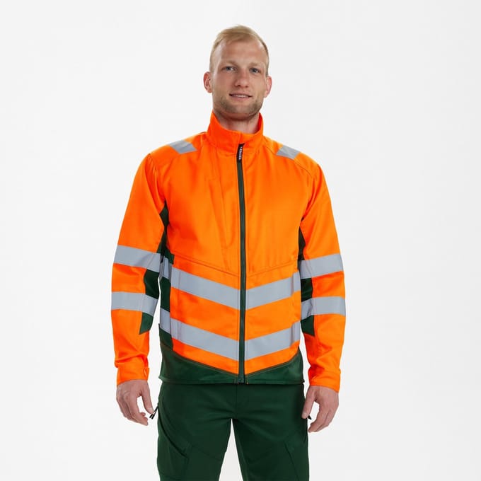 Engel Safety Light werkjack 1545-319 - Hi-vis Orange / Green - 2XL