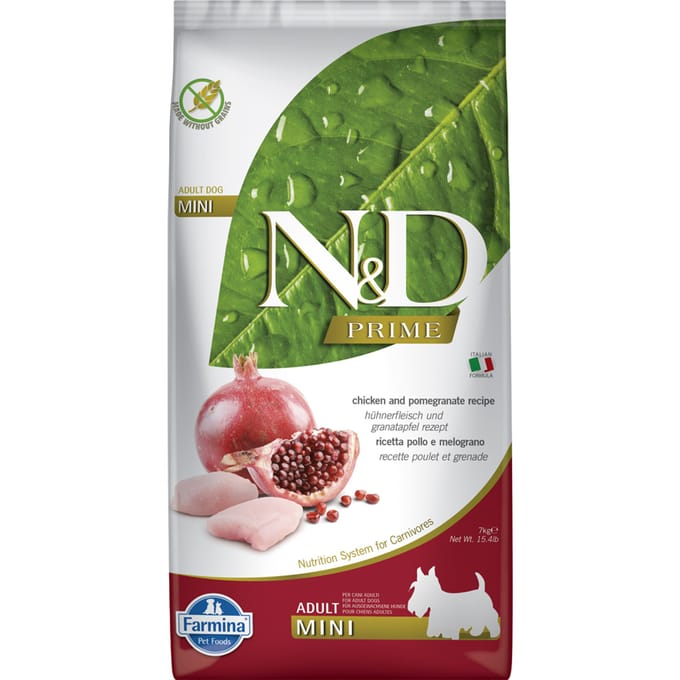 Farmina N&D Hond Prime Kip & Granaatappel Adult Mini 7 kg