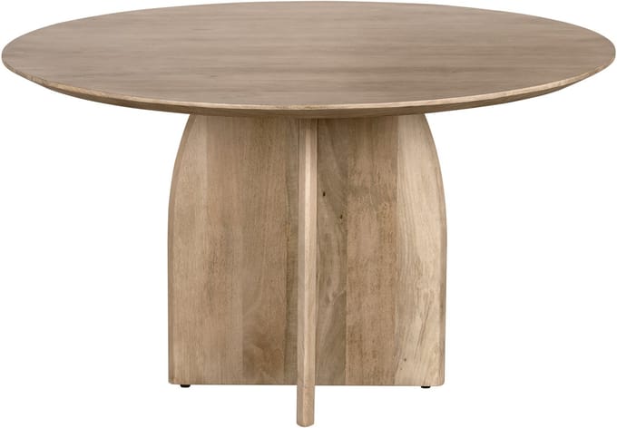 Lewis & Loft Eettafel Lupe - Rond ⌀130 - FSC®-gecertificeerd mangohout - Naturel