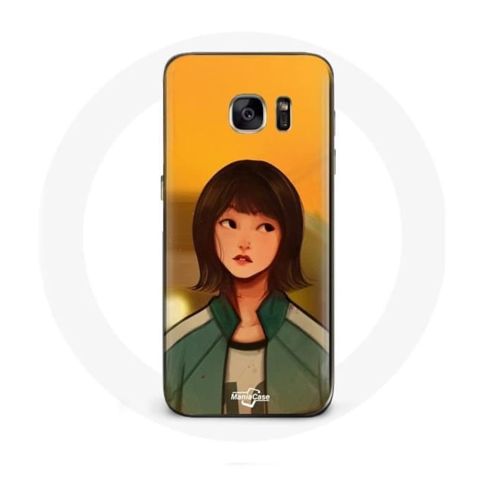 Case voor Samsung Galaxy S7 Edge Squid Game Ji Yeong Nummer 240