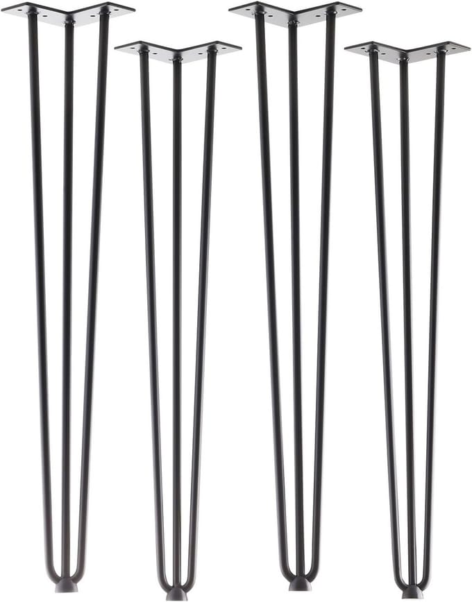 4 stuks Hairpin Tafelpoten Zwart - 710 mm Hoogte - Stijlvol en Functioneel