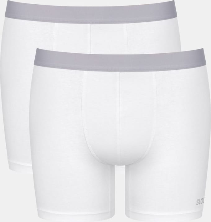 sloggi men GO ABC 2.0 Short 2P Heren Onderbroek - WHITE - Maat S