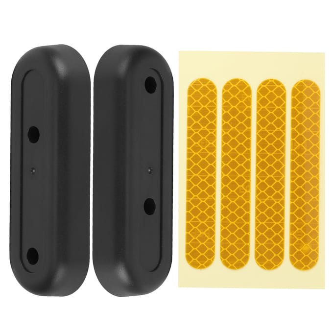 Cache Décoratif de Fourche Arrière Autocollant Réfléchissant Compatible avec Trottinette Électrique Ninebot MAX G30 Jaune jaune