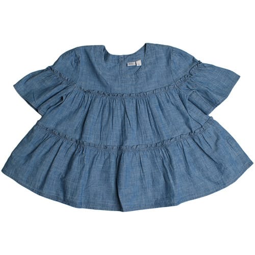 Ritsblouse met korte mouw 856269 voor meisjes