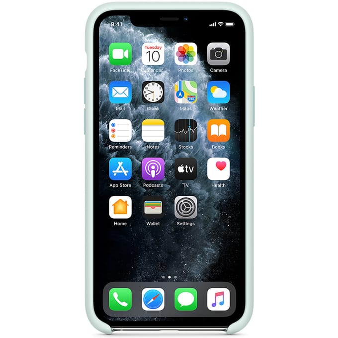 Silicone Backcover voor de Apple iPhone 11 Pro - Seafoam