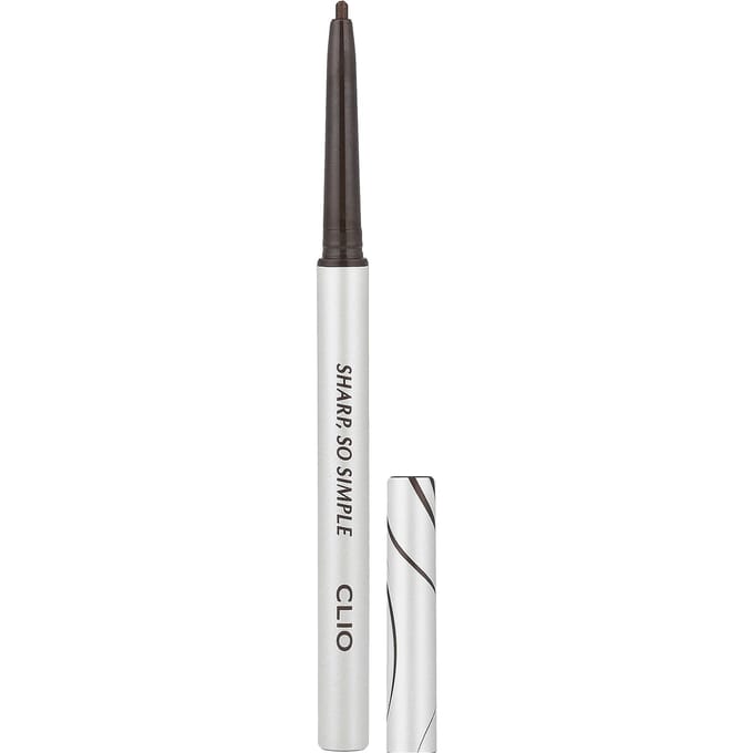 Clio, Sharp, So Simple Waterproof Potloodliner, 04 Donkerbruin, 0,14g (0.004oz) white