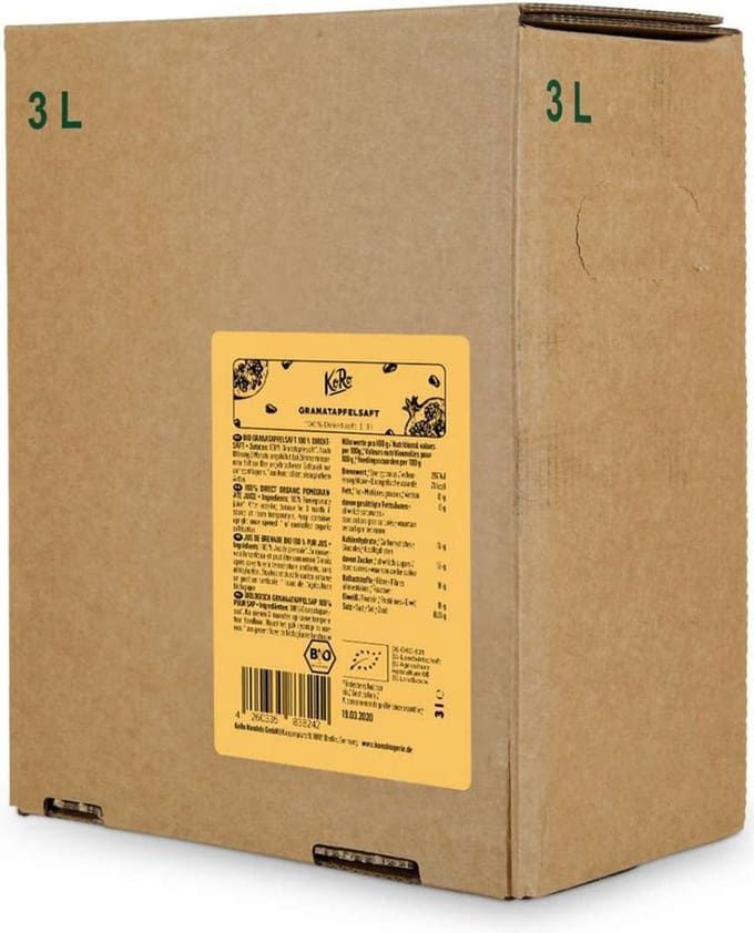 KoRo | Bio granaatappelsap bag-in-box 3 L