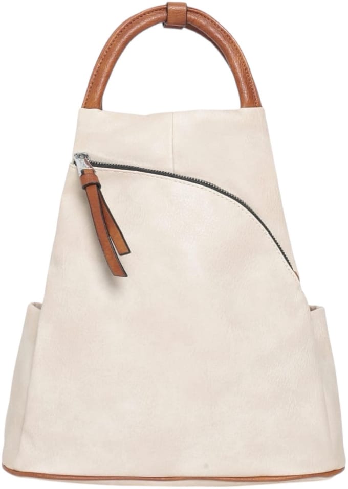 THL Design - Dames Rugzak - Kleine Rugtas - Anti Diefstal - Beige
