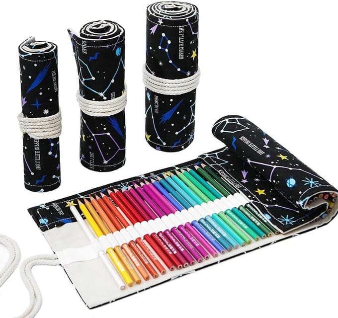 Dailygoods- Etui 72-gaats - Canvas - Lichtgewicht - Wasbaar