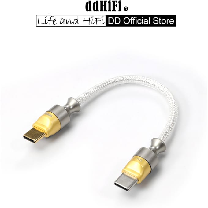 DD ddHiFi TC05 M2 USB-C 2.0 naar USB-C OTG-decoderingsdatakabel, omgekeerd gebruik kan worden gebruikt voor noodopladen, 9/50/100 cm TC05 M2 100cm