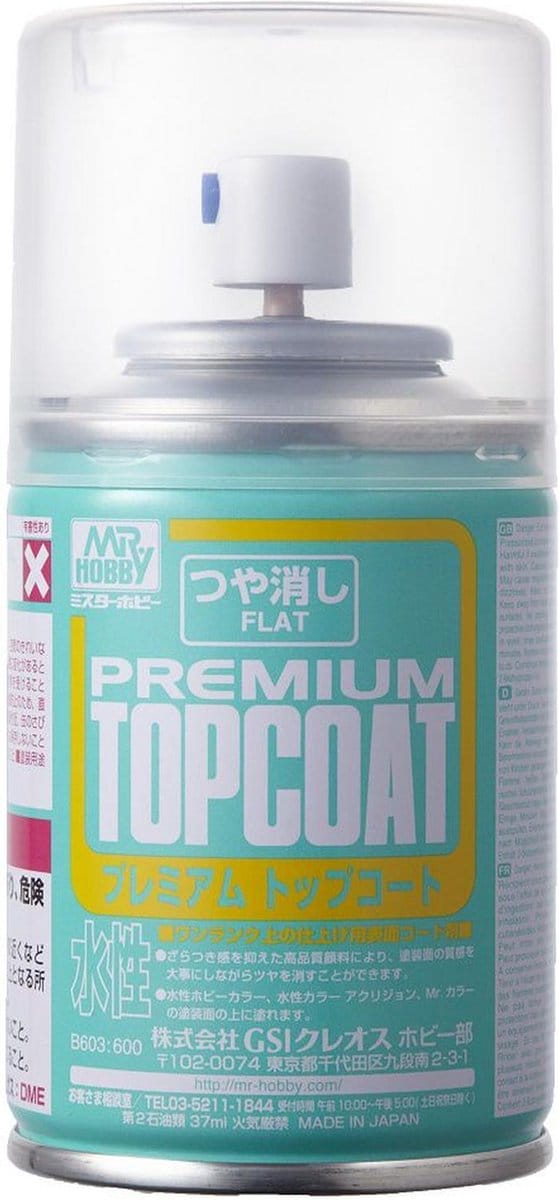 Mr. Hobby Hobbyverf - Top Coat B-603 Matt - Vernis Spray - 86ml Verf spuitbus