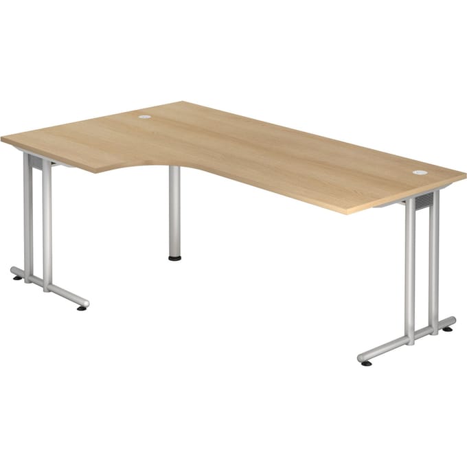 NANO 82 S | Bureau - 200 x 120 Eiken/Zilver