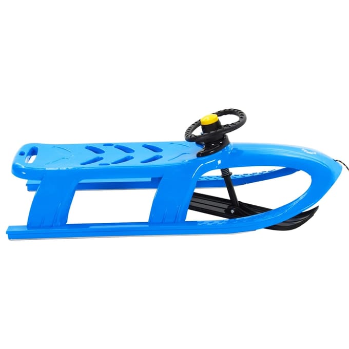 vidaXL Slee met stuur 102,5x40x23 cm polypropeen blauw