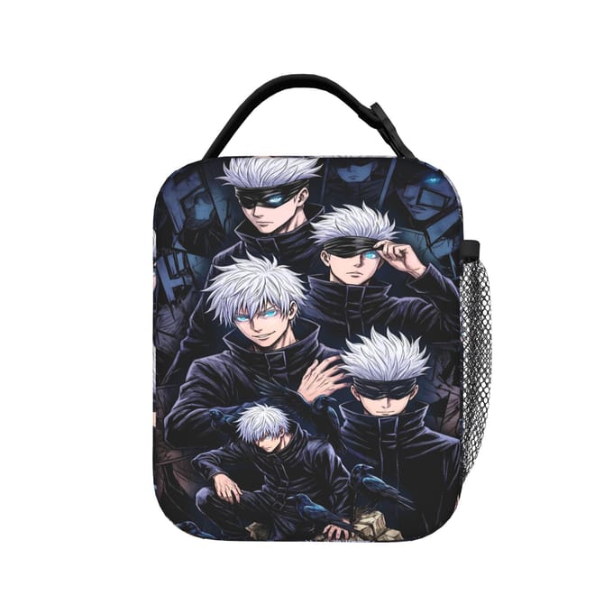 Satoru Gojo Lunchtas Vrije Tijd Picknick Lunchbox Print Draagbaar Rits Koeltas One Size