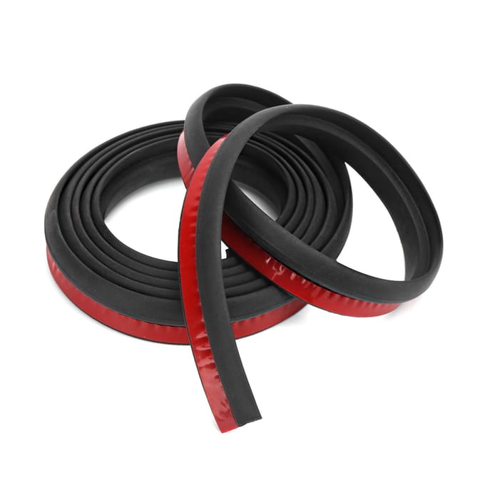 6.6ft Autodeur Afdichtstrip Z-vorm EPDM Geluidsisolatie Weerstrip Universeel voor Auto black
