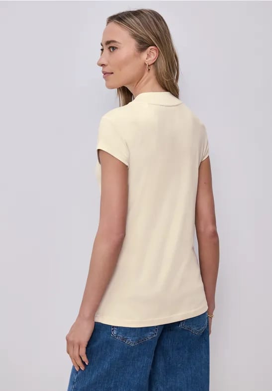Basic Shirt met Schildpadhals