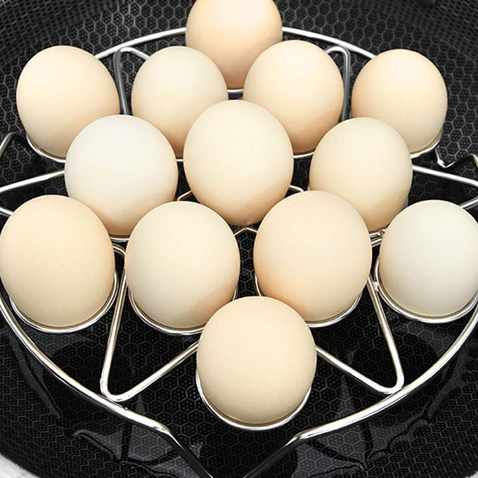 Eierkoker Rek Onderzetter Roestvrij Staal Multifunctionele Eierstomer Houder voor Keuken gray