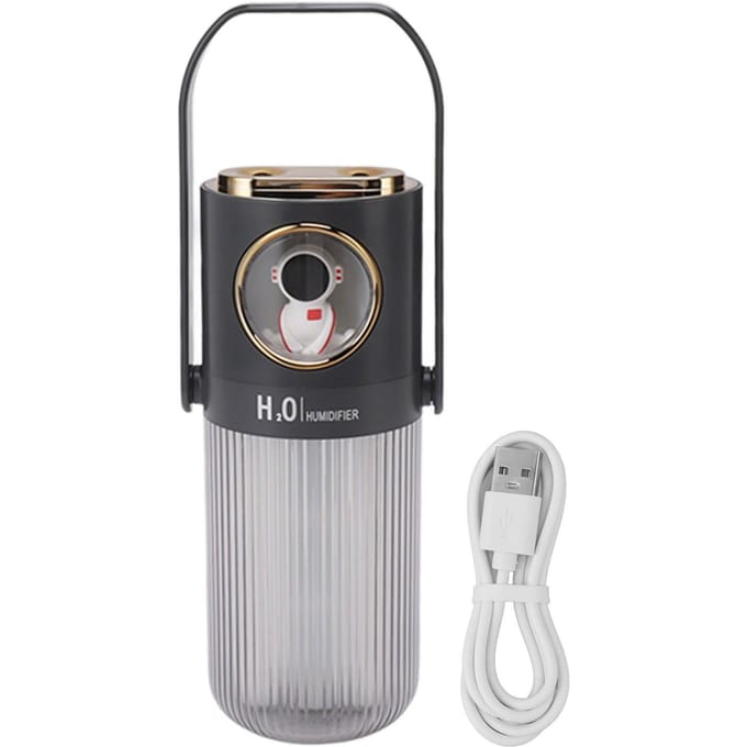 Humidificateurs Ion Négatif Double Pulvérisation Gris Faible Bruit 380ml Portable Alimentation Multiple pour gray