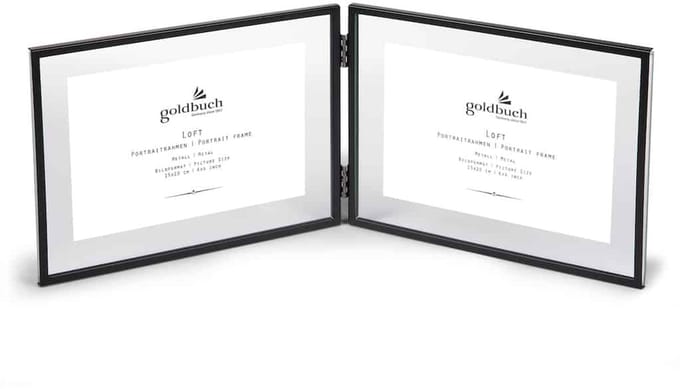 Goldbuch - Dubbele Fotolijst Loft – 2* 15x10 cm – Zwart