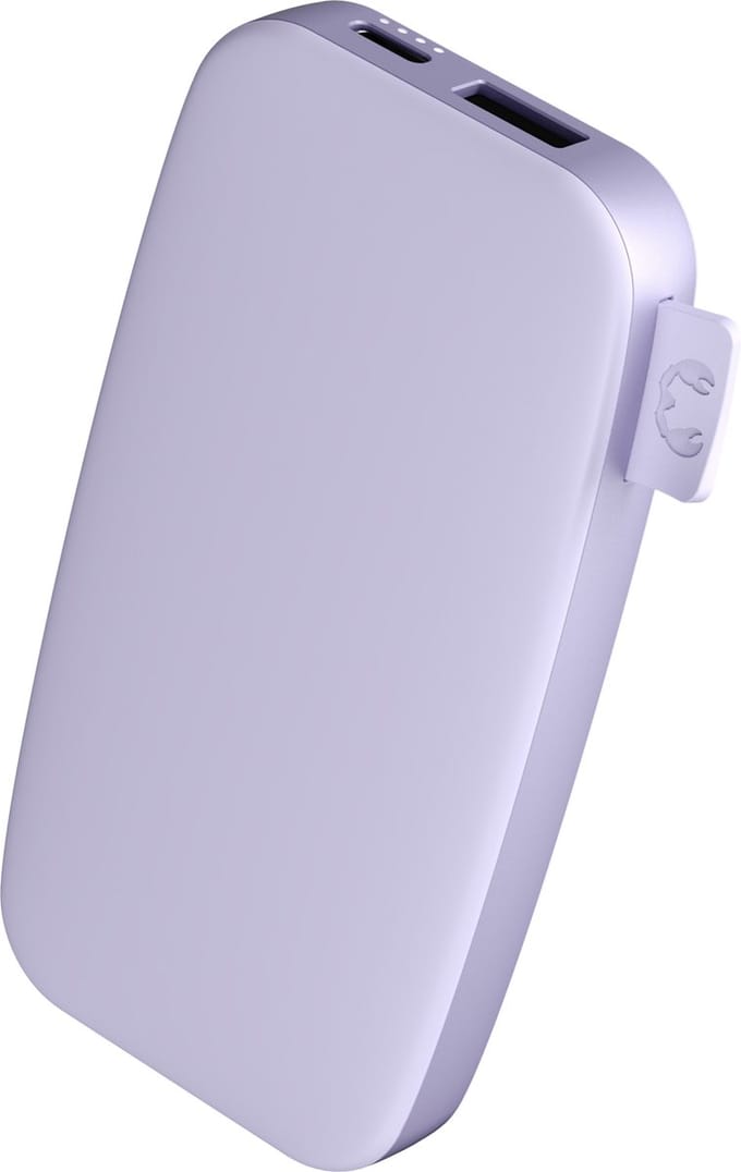 Fresh 'n Rebel Powerbank 6000 mAh - Compacte Powerbank iPhone & Samsung - USB-C en USB-A - Dreamy Lilac