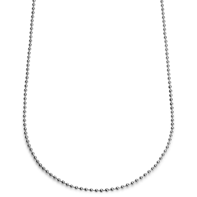 Essentials | 3 mm Zilverkleurige Ketting met Bolletjes Schakels