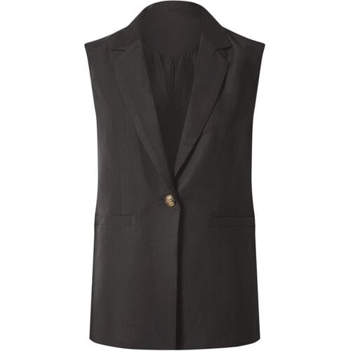 ESMARA Mouwloze dames blazer (Zwart, 44)