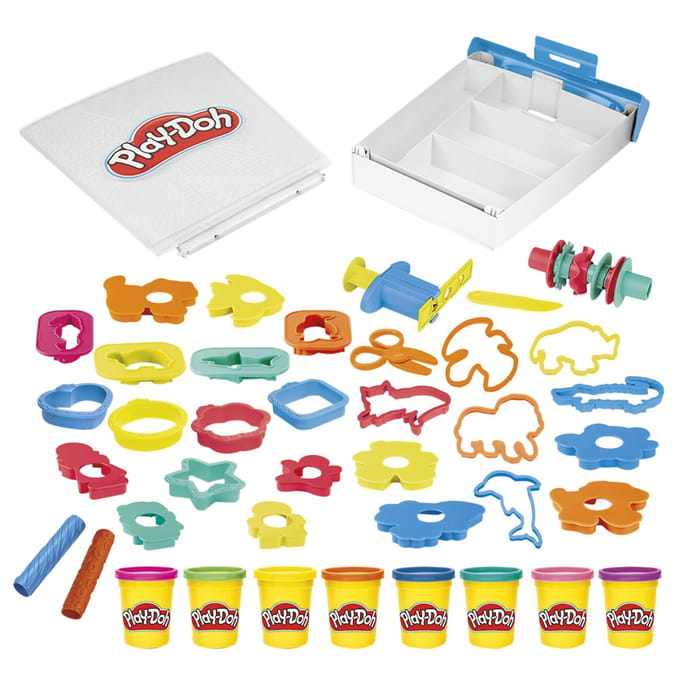 Play-Doh knutselset meeneemkoffer creatief speelgoed multicolor.