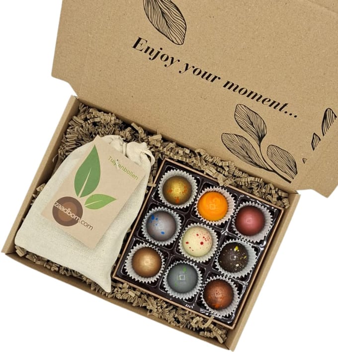 Bonbon & Tulpen box - Luxe brievenbuspakket