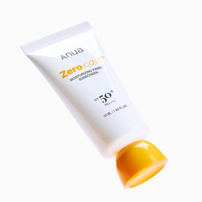 Anua - Zero-Cast Moisturizing Finish Sunscreen - Zonnebrandcrème