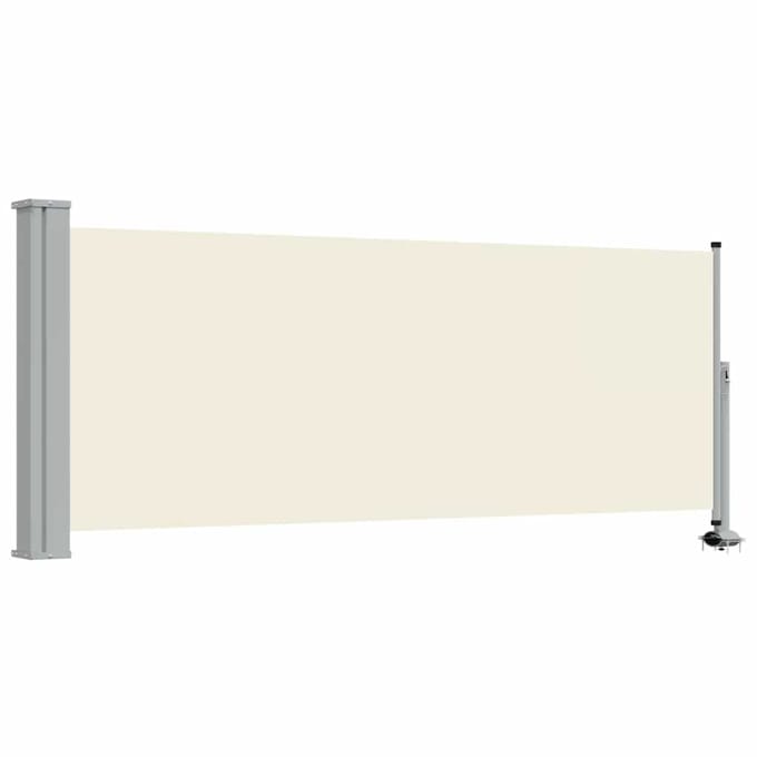 vidaXL - Tuinscherm - uittrekbaar - 100x300 - cm - crèmekleurig