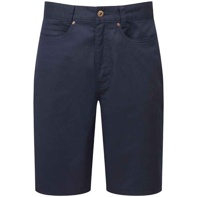 Premier Heren Performance Chino Casual Shorts (Marine)