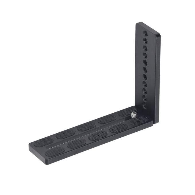 Verticale Camera Snelkoppelingsplaat Aluminiumlegering L-vormige Standaard Met 1/4 Schroefgat gray