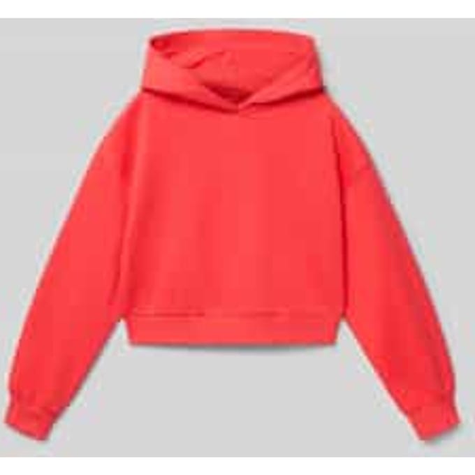 Loose fit hoodie van katoenmix