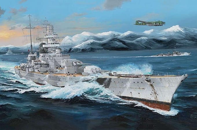 Trumpeter Modelbouwpakket Schepen - 03715 German Scharnhorst Battleship Plastic - 1:200 - Modelbouw